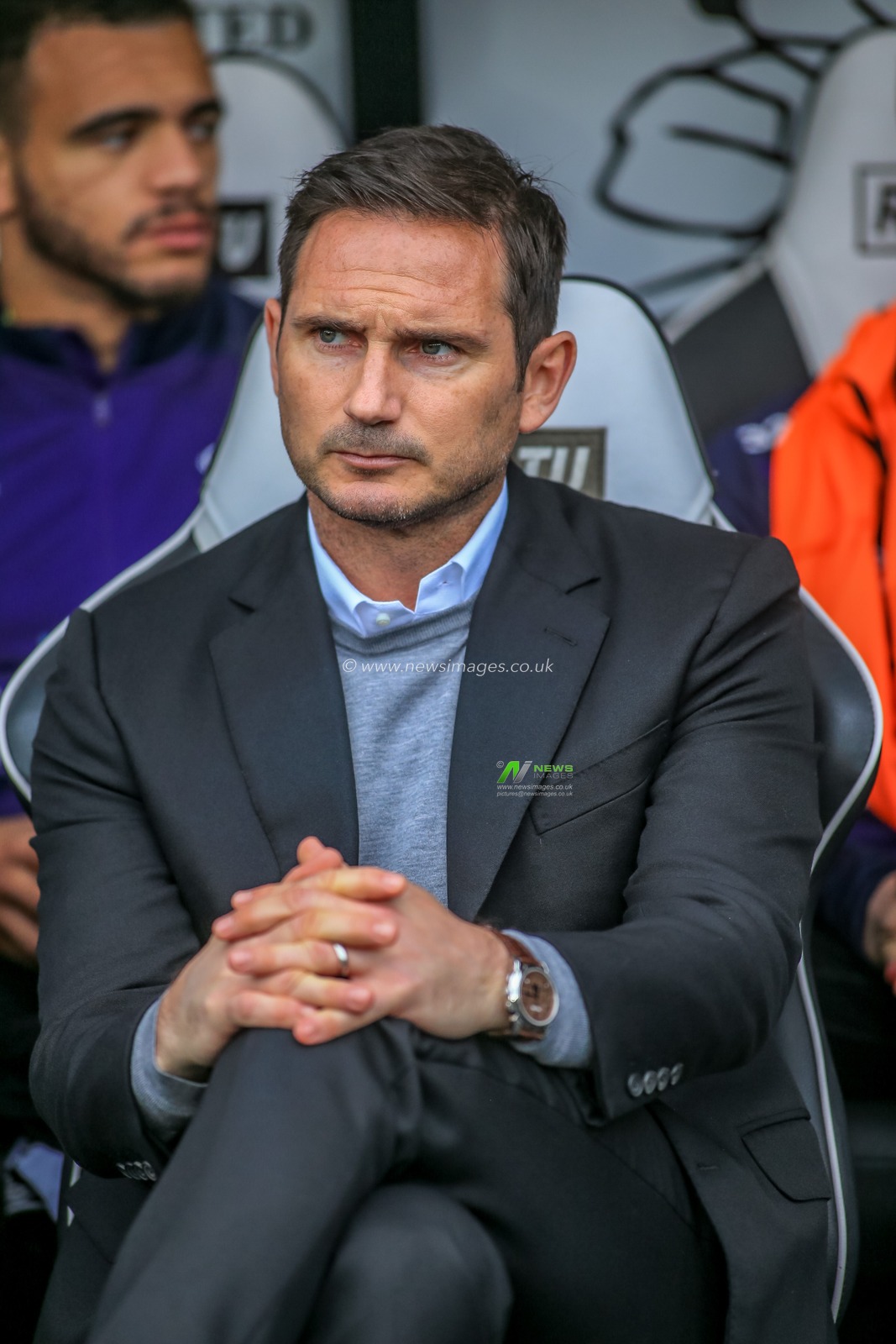 11th May 2019, Pride Park, Derby, England; Sky Bet Championship Play-offs Semi-Final 1st leg, Derby County vs Leeds United ; 


Frank Lampard manager of Derby County before the match
Credit: Craig Milner/News Images 

English Football League images are subject to DataCo Licence
