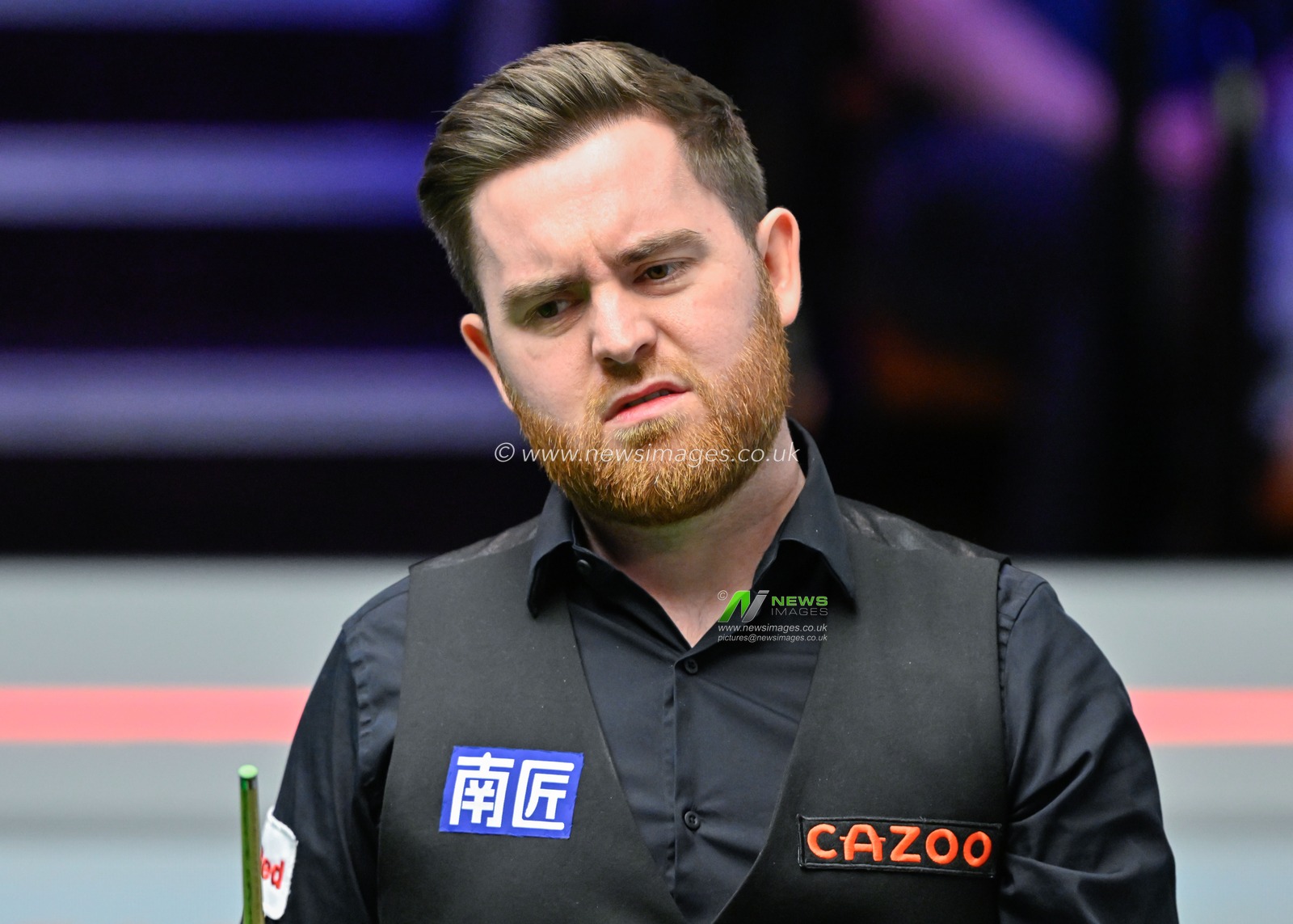 Jak Jones reacts, during the Cazoo World Championships 2024 at Crucible Theatre, Sheffield, United Kingdom, 30th April 2024

(Photo by Cody Froggatt/News Images)