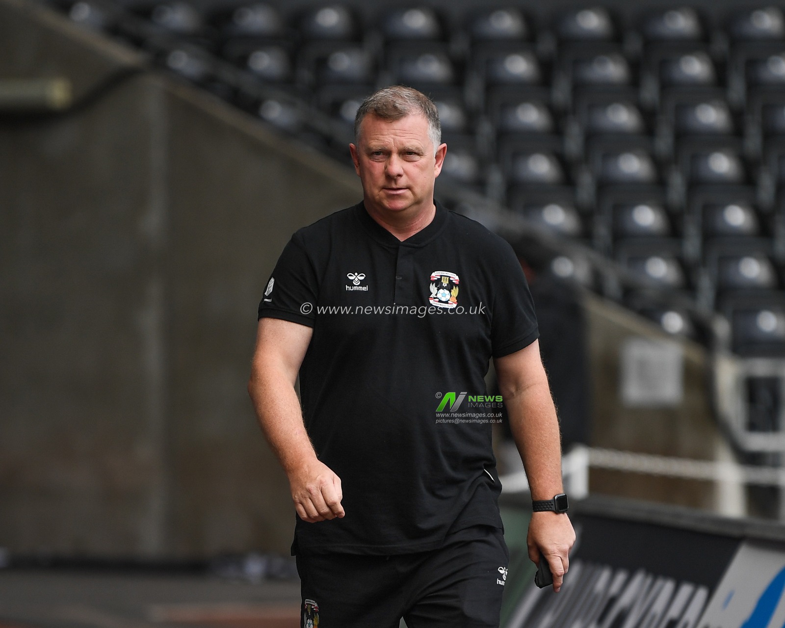 Mark Robin's Manager of Coventry City arrives at Swansea.com Stadium, the Sky Bet Championship match Swansea City vs Coventry City at Swansea.com Stadium, Swansea, United Kingdom, 19th August 2023

(Photo by Mike Jones/News Images)