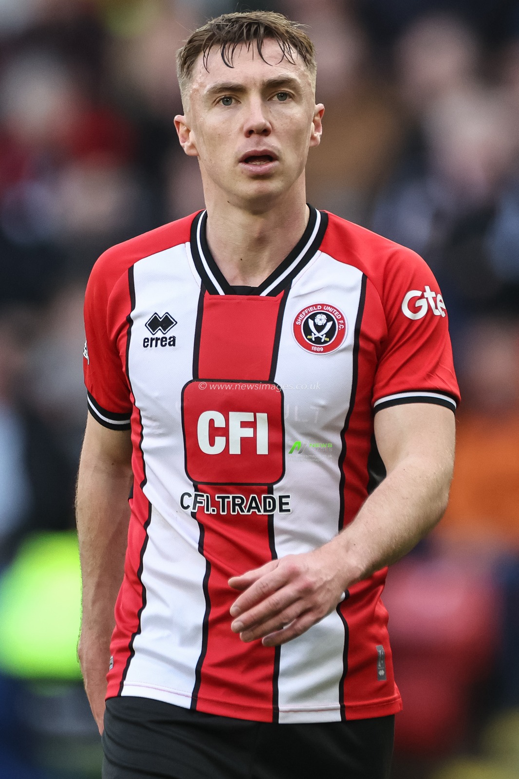 Ben Osborn of Sheffield United during the Premier League match Sheffield United vs Brighton and Hove Albion at Bramall Lane, Sheffield, United Kingdom, 18th February 2024

(Photo by Mark Cosgrove/News Images)