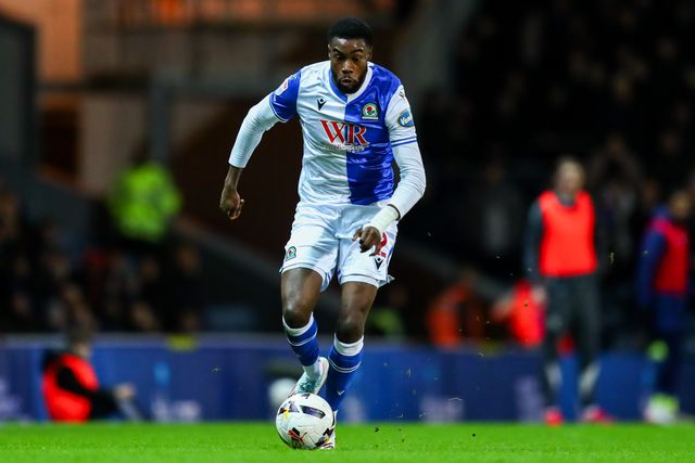 Ryan Alebiosu of Blackburn Rovers with ball at his feet during the Sky Bet Championship match Blackburn Rovers vs Preston North End at Ewood Park, Blackburn, United Kingdom on 20 February 2026

(Photo by Jorge Horsted/News Images)