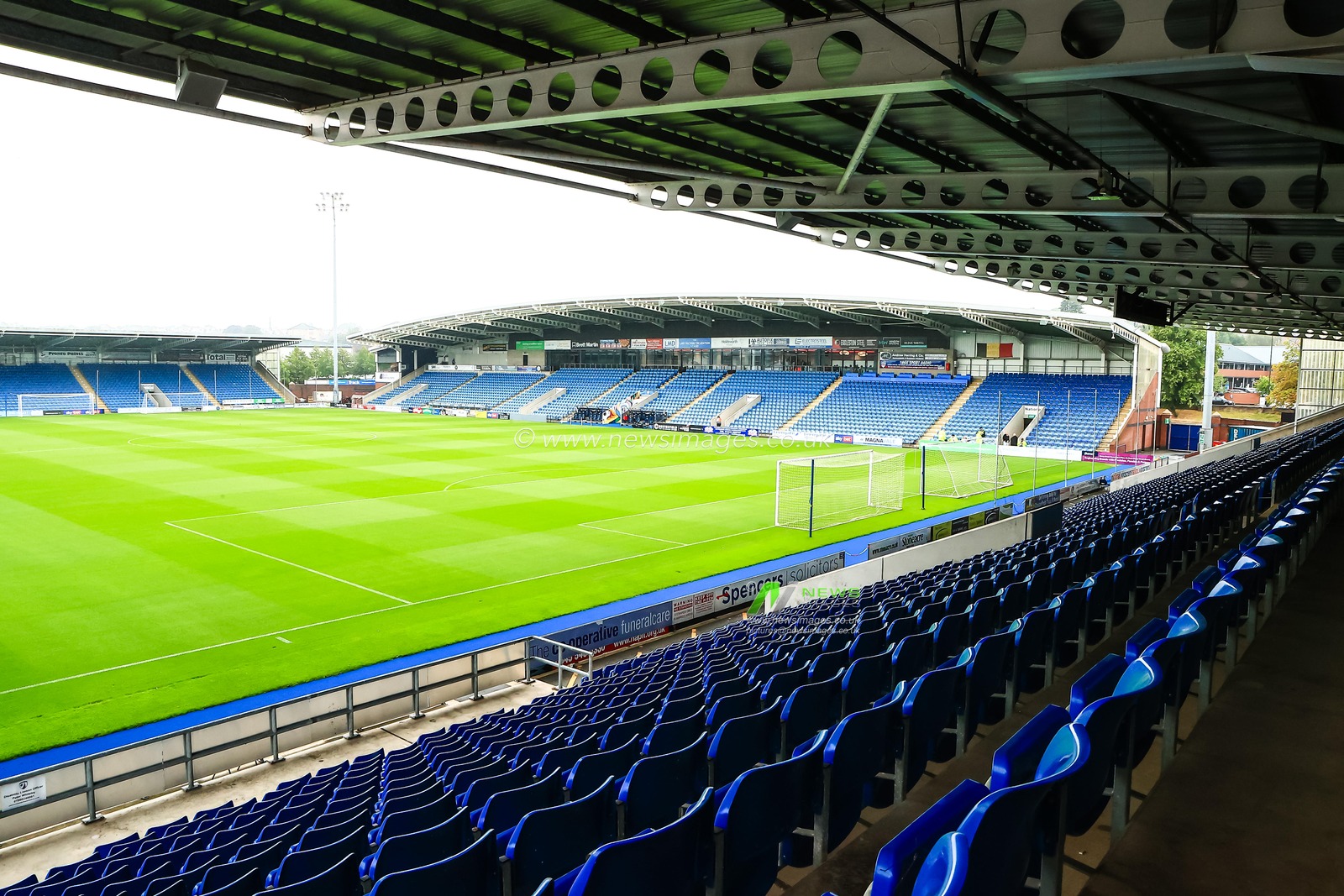 A general view of SMH Stadium ahead of the Pre-season friendly match Nottingham Forest vs Monaco at SMH Group Stadiumact Stadium, Chesterfield, United Kingdom, 19th July 2025

(Photo by Richard Bierton/News Images)