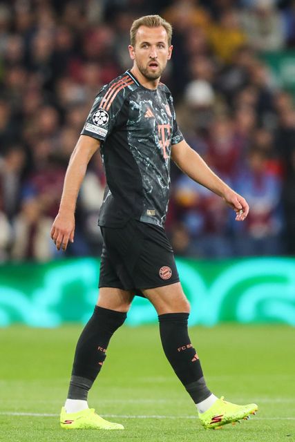 Harry Kane of Bayern Munich during the UEFA Champions League League Stage match Aston Villa vs Bayern Munich at Villa Park, Birmingham, United Kingdom, 2nd October 2024

(Photo by Gareth Evans/News Images)