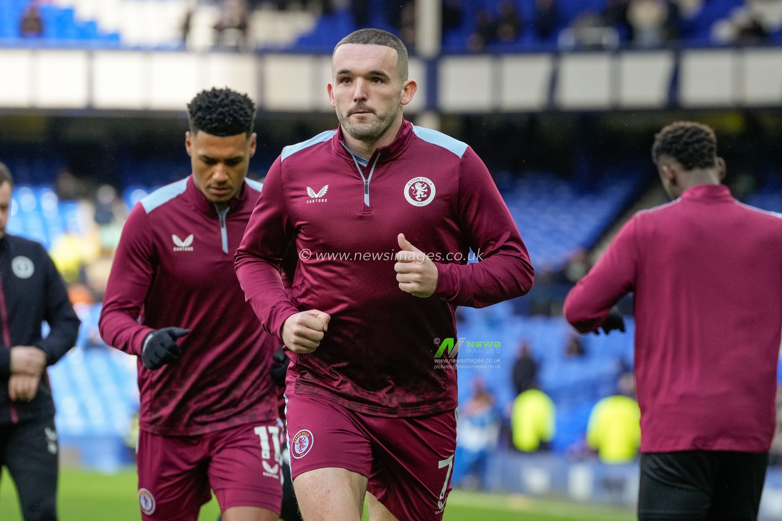 John McGinn of Aston Villa in the pregame warmup session during the Premier League match Everton vs Aston Villa at Goodison Park, Liverpool, United Kingdom, 14th January 2024

(Photo by Steve Flynn/News Images)