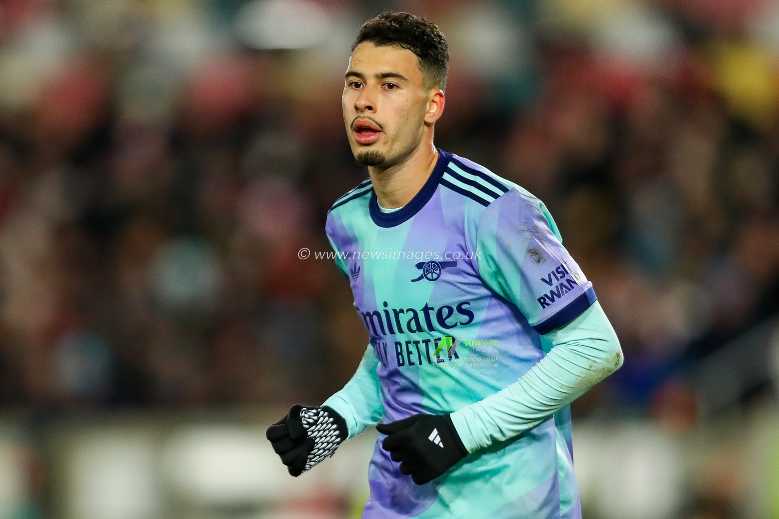 Gabriel Martinelli of Arsenal in action during the Premier League match Brentford vs Arsenal at The Gtech Community Stadium, London, United Kingdom, 1st January 2025

(Photo by Izzy Poles/News Images)