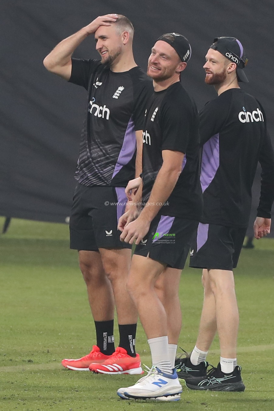 England cricket team captain Jos Buttlerwith team members  a practice session ahead of their first Twenty20 international cricket match against India at the Eden Gardens in Kolkata on January 20, 2025.Pictures by Debajyoti Chakraborty.(Photo: Debajyoti Chakraborty/News Images)