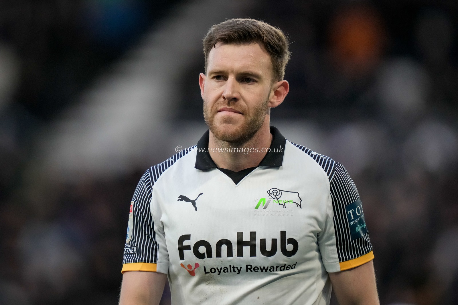 Callum Elder of Derby County during the Sky Bet Championship match Derby County vs Swansea City at Pride Park Stadium, Derby, United Kingdom on 14 February 2026

(Photo by Maynard Manyowa/News Images)