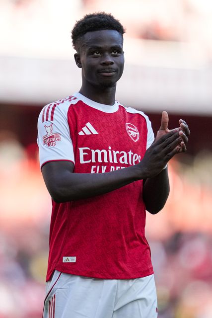 Bukayo Saka of Arsenal after the Pre-season friendly match Arsenal vs Athletic Bilbao at Emirates Stadium, London, United Kingdom, 9th August 2025

(Photo by Harvey Murphy/News Images)