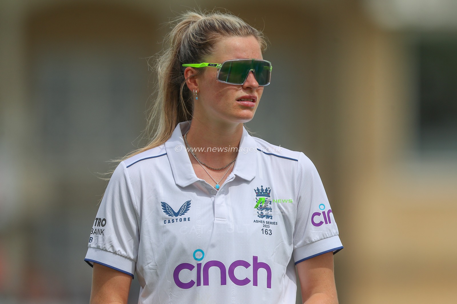 Lauren Bell of England during the Metro Bank Women's Ashes 2023 match Day 2 England vs Australia at Trent Bridge, Nottingham, United Kingdom, 23rd June 2023

(Photo by Gareth Evans/News Images)
