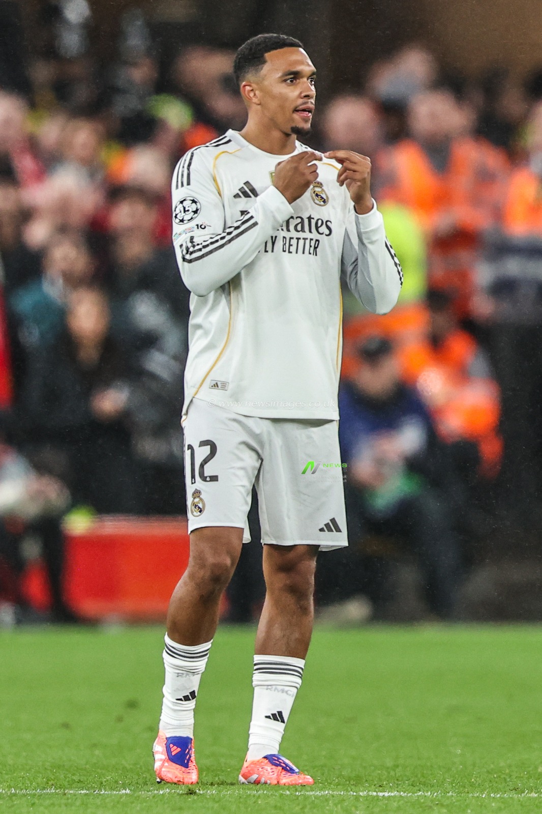 Trent Alexander-Arnold of Real Madrid during the UEFA Champions League Matchday 4 of 8 Liverpool vs Real Madrid at Anfield, Liverpool, United Kingdom, 4th November 2025

(Photo by Alfie Cosgrove/News Images)

*** GER AUT SUI OUT ***