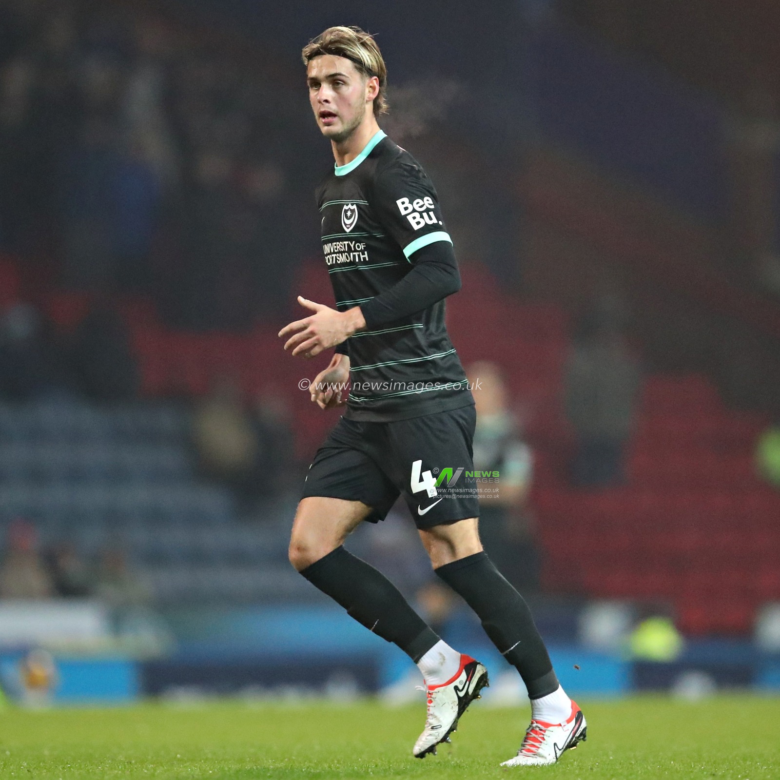 Ryley Towler of Portsmouth during the Sky Bet Championship match Blackburn Rovers vs Portsmouth at Ewood Park, Blackburn, United Kingdom, 15th January 2025

(Photo by Sam Eaden/News Images)