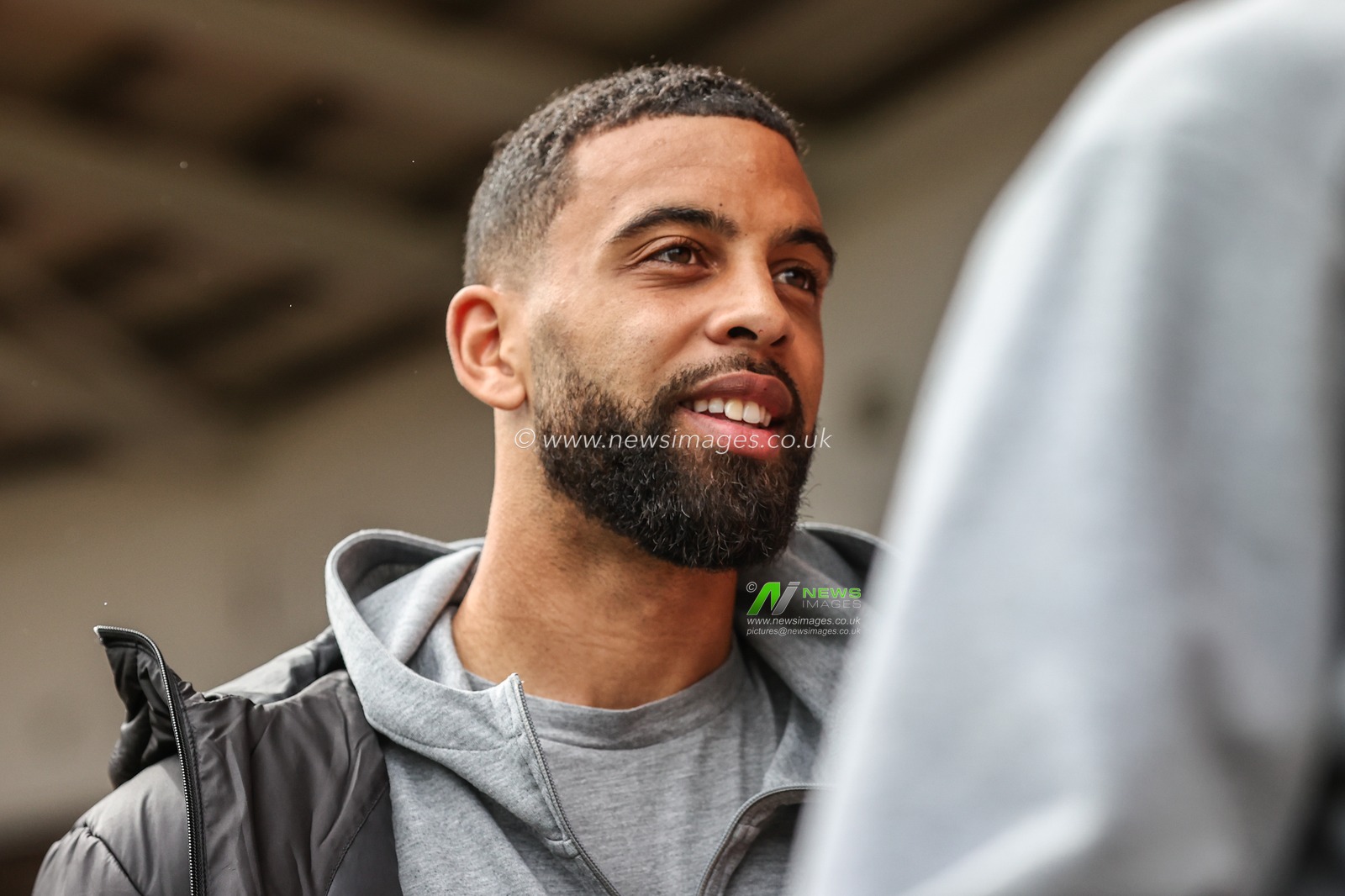 CJ Hamilton of Blackpool arrives during the Sky Bet League 1 match Blackpool vs Wrexham at Bloomfield Road, Blackpool, United Kingdom, 21st April 2025

(Photo by Alfie Cosgrove/News Images)