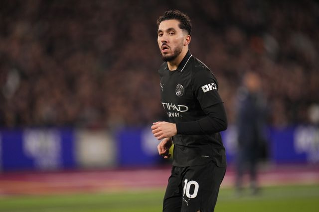 Rayan Cherki of Manchester City during the Premier League match West Ham United vs Manchester City at London Stadium, London, United Kingdom on 14 March 2026

(Photo by Harvey Murphy/News Images)