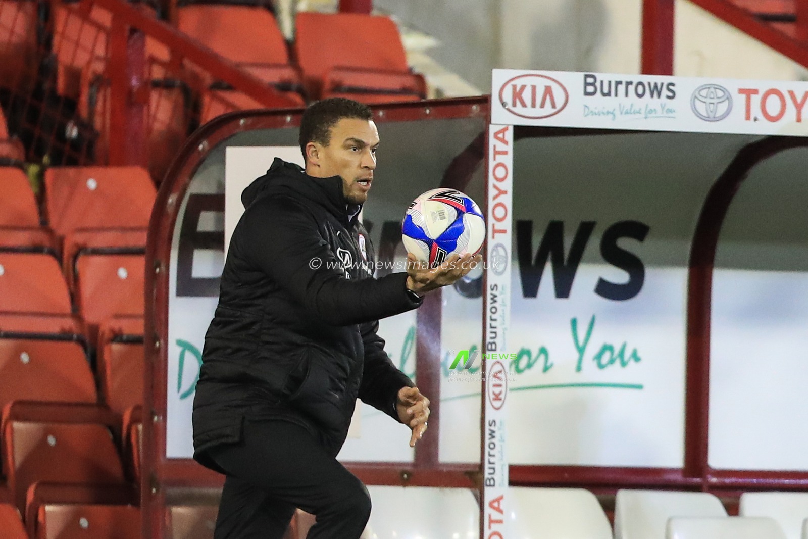 ValÃ©rien IsmaÃ«l manager of Barnsley during the game