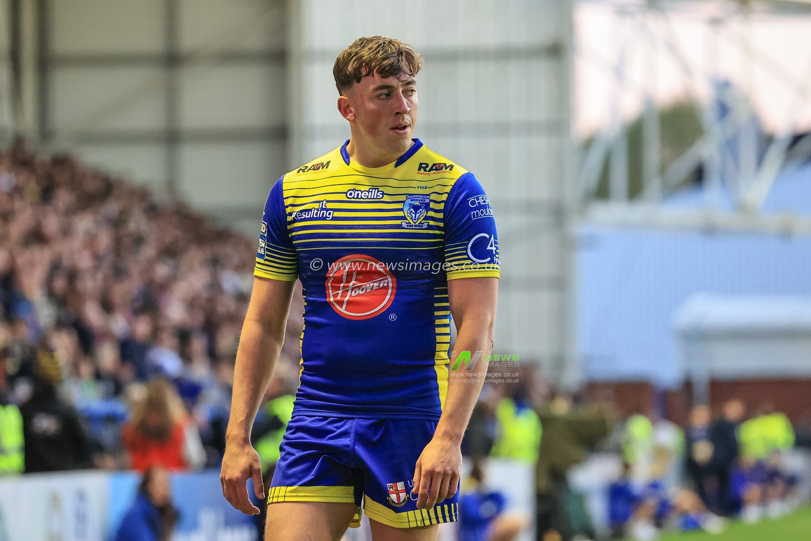 Matty Ashton #5 of Warrington Wolves during the game
