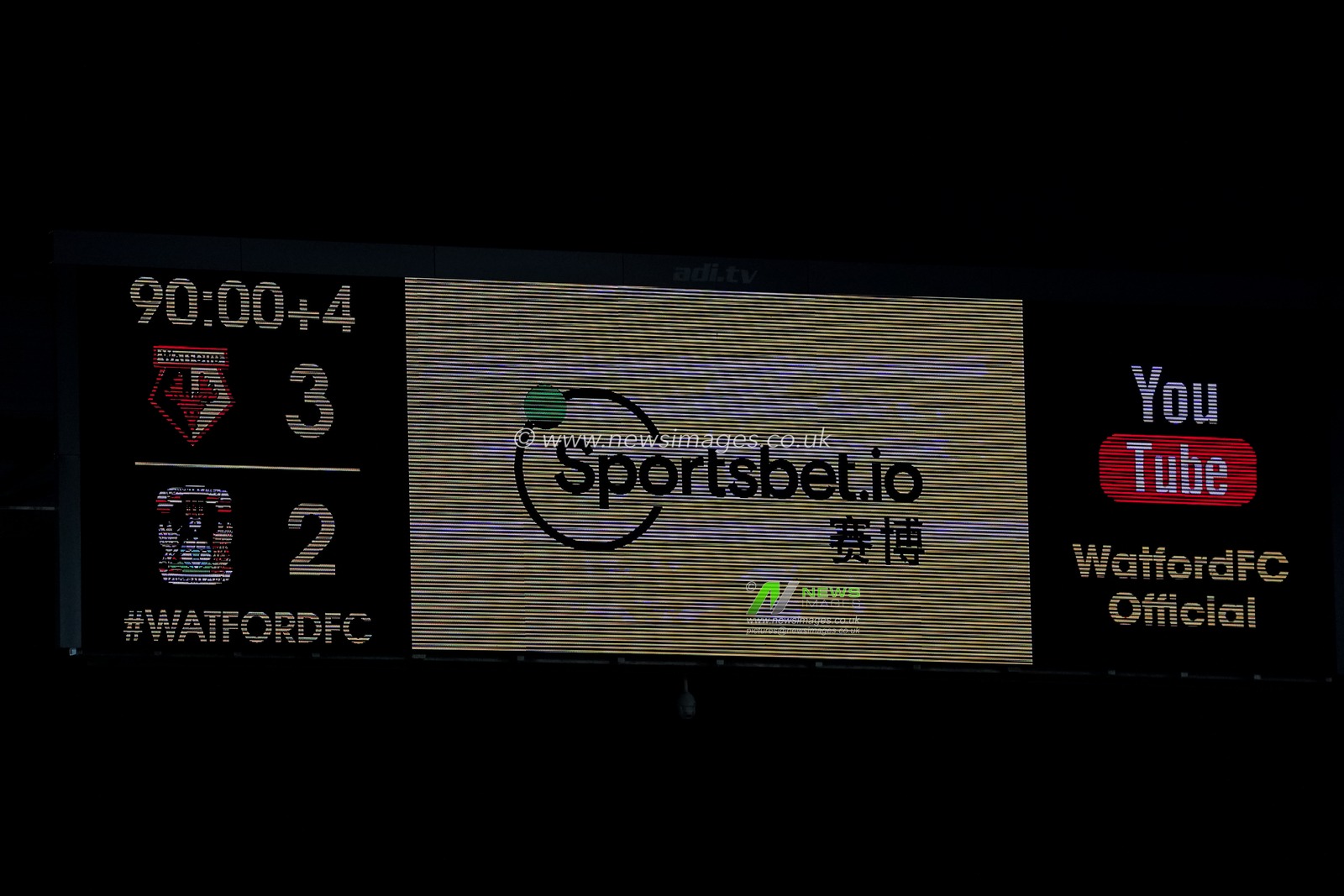 Final Score Watford beat Coventry City 3:2