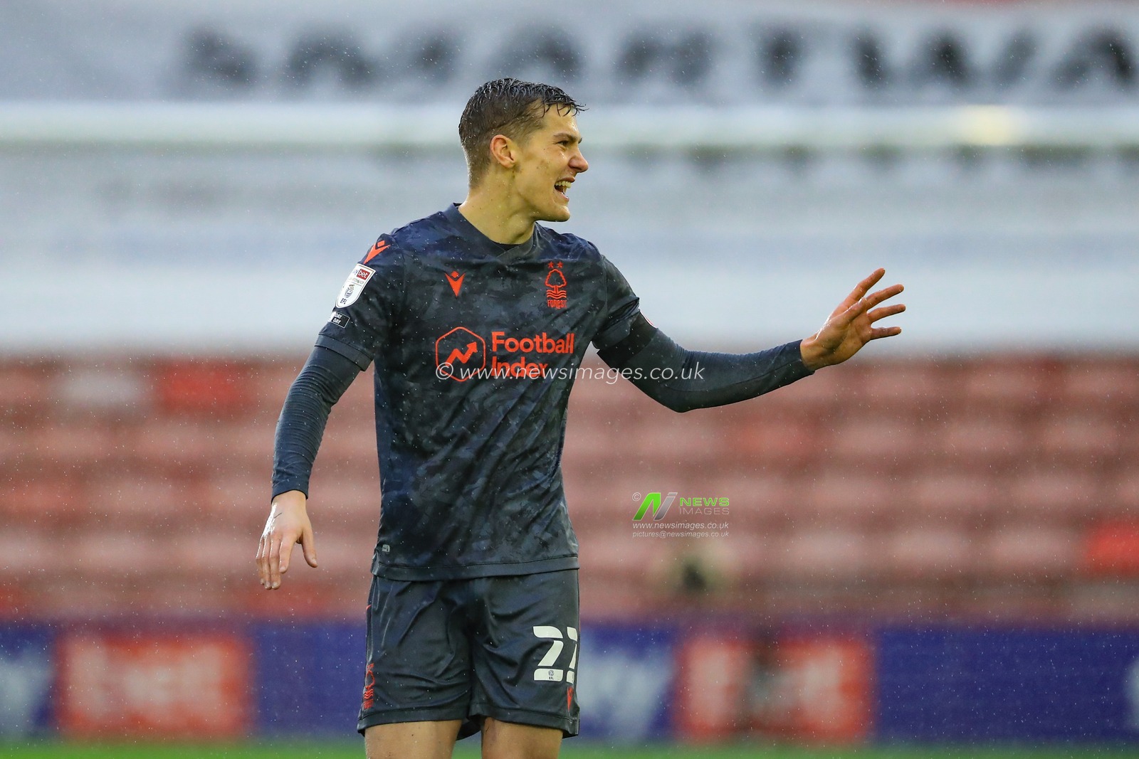 Ryan Yates #22 of Nottingham Forest during the game