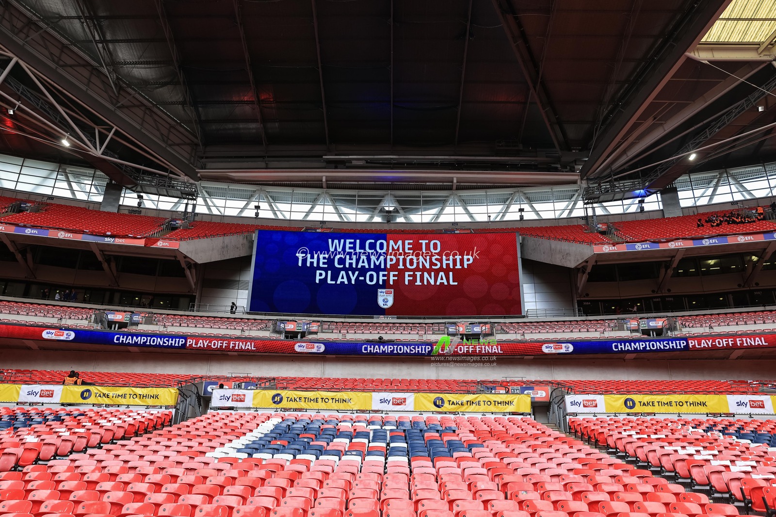 Skybet Playoff branding inside Wembley Stadium