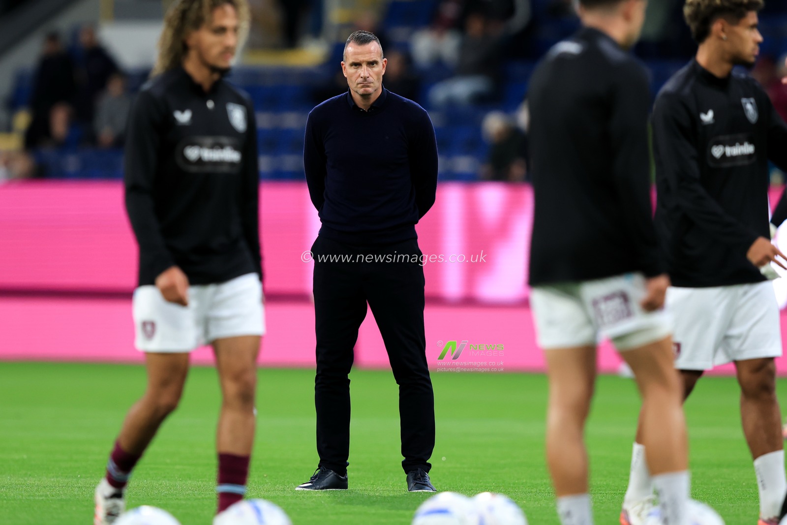 Nicky Hayen manager of Burnley watches teams warms up ahead of the Sky Bet Championship match Burnley vs Middlesbrough at Turf Moor, Burnley, United Kingdom on 02 September 2026

(Photo by Jorge Horsted/News Images)
