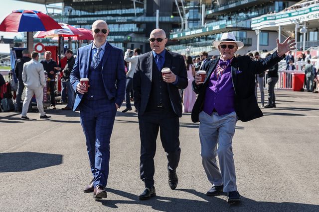 Racegoers during the Randox Grand National 2025 Day 3 Grand National Day at Aintree Racecourse, Liverpool, United Kingdom, 5th April 2025

(Photo by Mark Cosgrove/News Images)