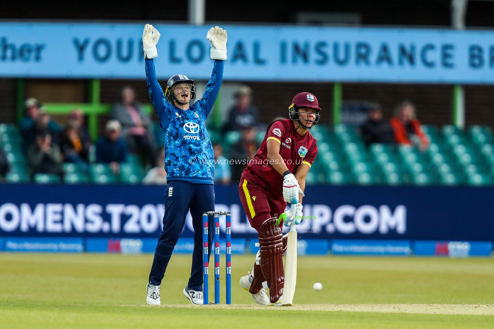Amy Jones of England Women reacts during the 2nd Metro Bank ODI Day International England Women v West Indies Women at Uptonsteel County Ground, Leicester, United Kingdom, 4th June 2025

(Photo by Izzy Poles/News Images)
