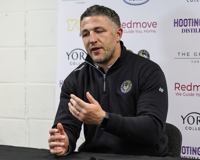Sam Burgess head coach of Warrington Wolves speaks in the post match press conference during the Betfred Super League Round 4 match York Knights vs Warrington Wolves at LNER Community Stadium, York, United Kingdom on 06 March 2026

(Photo by Mark Cosgrove/News Images)