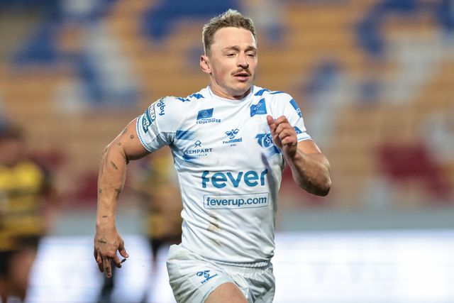 Olly Ashall-Bott of Toulouse Olympique during the Betfred Super League round 9 match York Knights vs Toulouse at LNER Community Stadium, York, United Kingdom on 23 April 2026

(Photo by Mark Cosgrove/News Images)