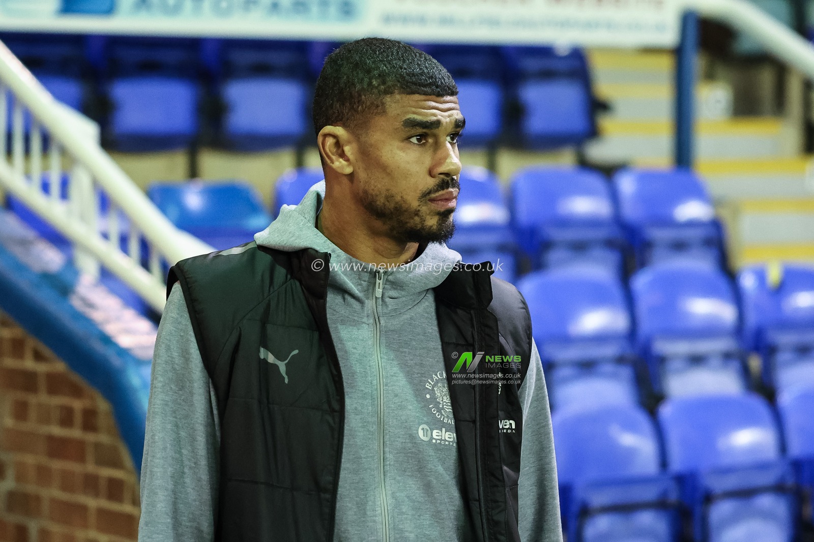 Ashley Fletcher of Blackpool arrives during the Sky Bet League 1 match Peterborough United vs Blackpool at Weston Homes Stadium, Peterborough, United Kingdom, 22nd October 2024

(Photo by Mark Cosgrove/News Images)