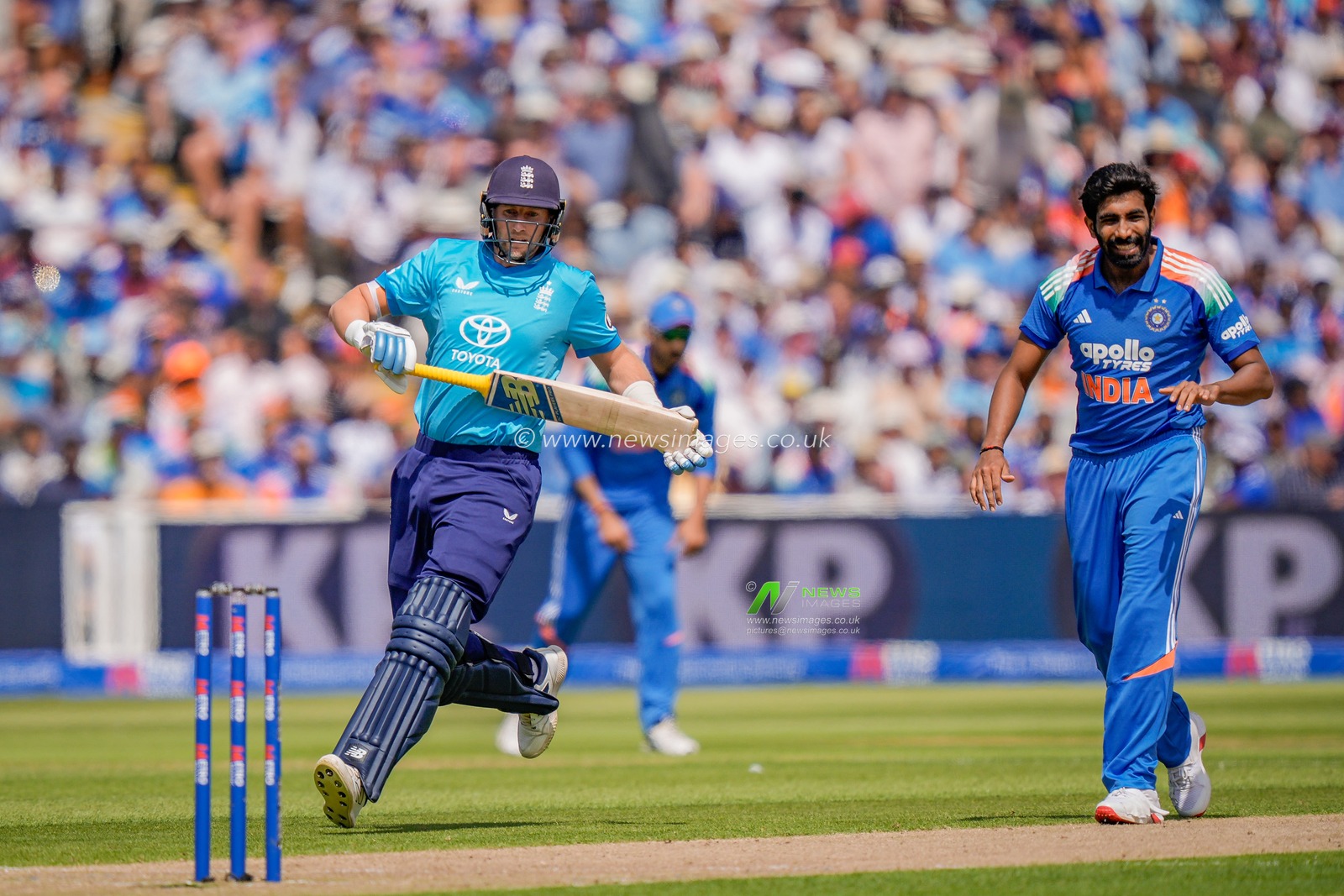 Joe Root of England takes a run during the 1st Metro Bank ODI match England vs India at Edgbaston, Birmingham, United Kingdom on 14 July 2026

(Photo by Maynard Manyowa/News Images)