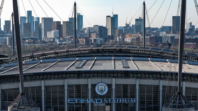An aerial view of The Etihad Stadium during the Premier League match Manchester City vs Nottingham Forest at Etihad Stadium, Manchester, United Kingdom on 04 March 2026

(Photo by Mark Cosgrove/News Images)