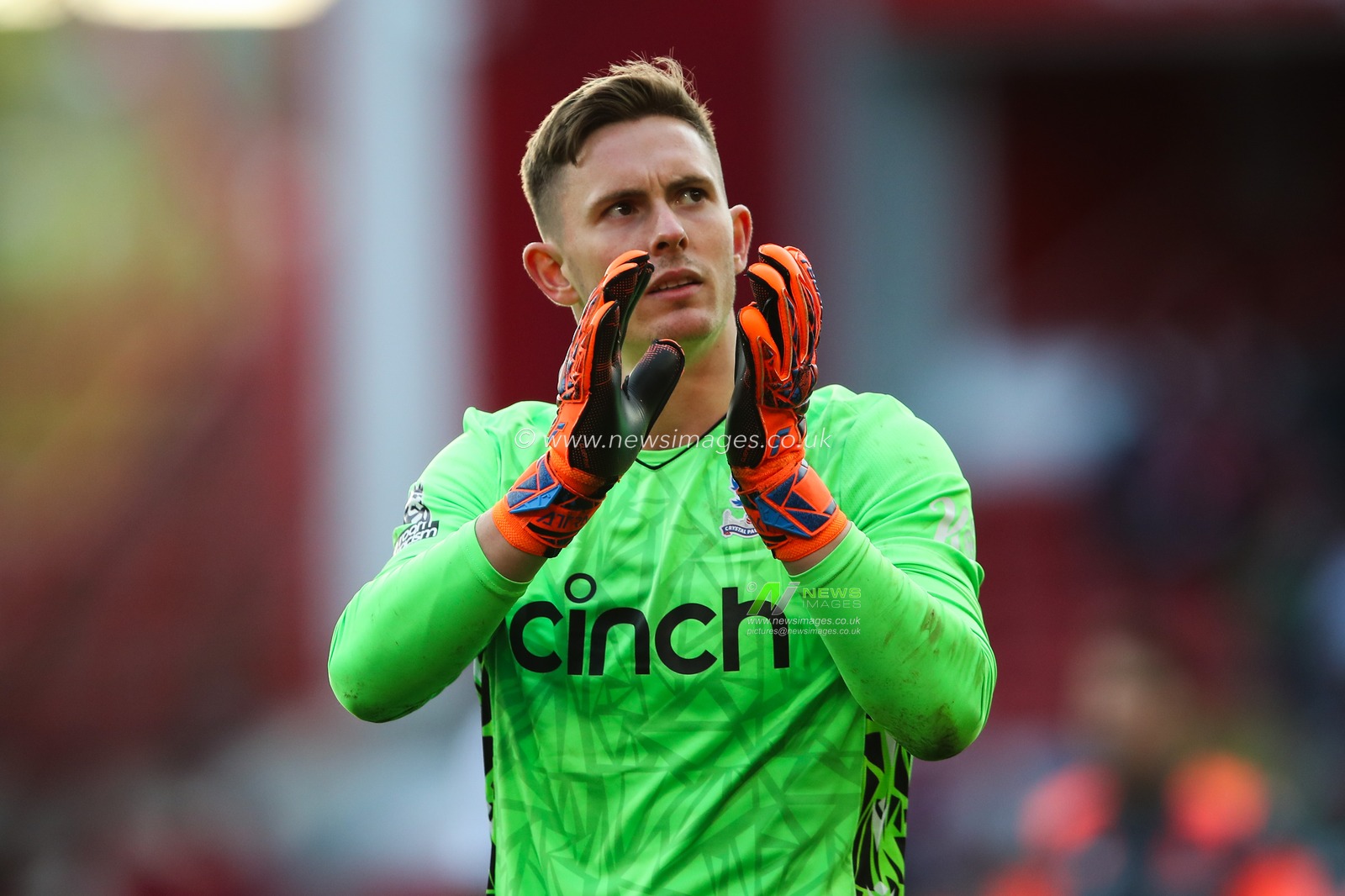 Dean Henderson of Crystal Palace applauds the travelling fans after the game during the Premier League match Nottingham Forest vs Crystal Palace at City Ground, Nottingham, United Kingdom, 30th March 2024

(Photo by Gareth Evans/News Images)