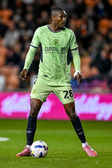 Christ Makosso of Luton Town during the Sky Bet League 1 match Blackpool vs Luton Town at Bloomfield Road, Blackpool, United Kingdom, 30th September 2025

(Photo by Adam Gee/News Images)