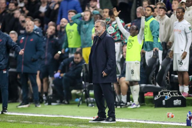 Nottingham Forest Head Coach Ange Postecoglou during the Carabao Cup 3rd Round Swansea City vs Nottingham Forest at Swansea.com Stadium, Swansea, United Kingdom, 17th September 2025

(Photo by Andrew Lewis/News Images)