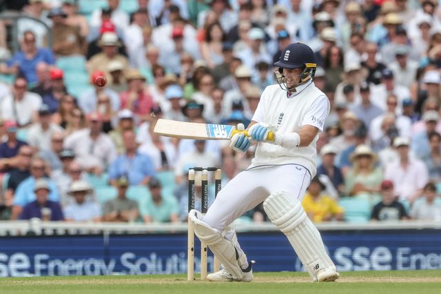 England captain Joe Root hits a four during the 2nd Rothesay Test Match Day 4 match England vs New Zealand at The Kia Oval, London, United Kingdom on 20 June 2026

(Photo by Mark Cosgrove/News Images)