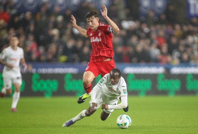 during the Carabao Cup 3rd Round Swansea City vs Nottingham Forest at Swansea.com Stadium, Swansea, United Kingdom, 17th September 2025

(Photo by Andrew Lewis/News Images)