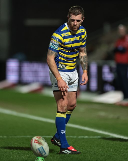 Marc Sneyd of Warrington Wolves looks over the ball during the Betfred Super League Round 4 match York Knights vs Warrington Wolves at LNER Community Stadium, York, United Kingdom on 06 March 2026

(Photo by Mark Cosgrove/News Images)