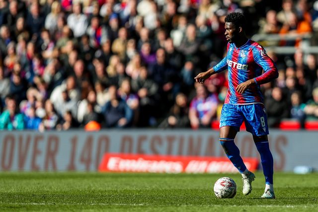 Jefferson Lerma of Crystal Palace runs with the ball during the Emirates FA Cup 5th Round match Crystal Palace vs Millwall at Selhurst Park, London, United Kingdom, 1st March 2025

(Photo by Izzy Poles/News Images)