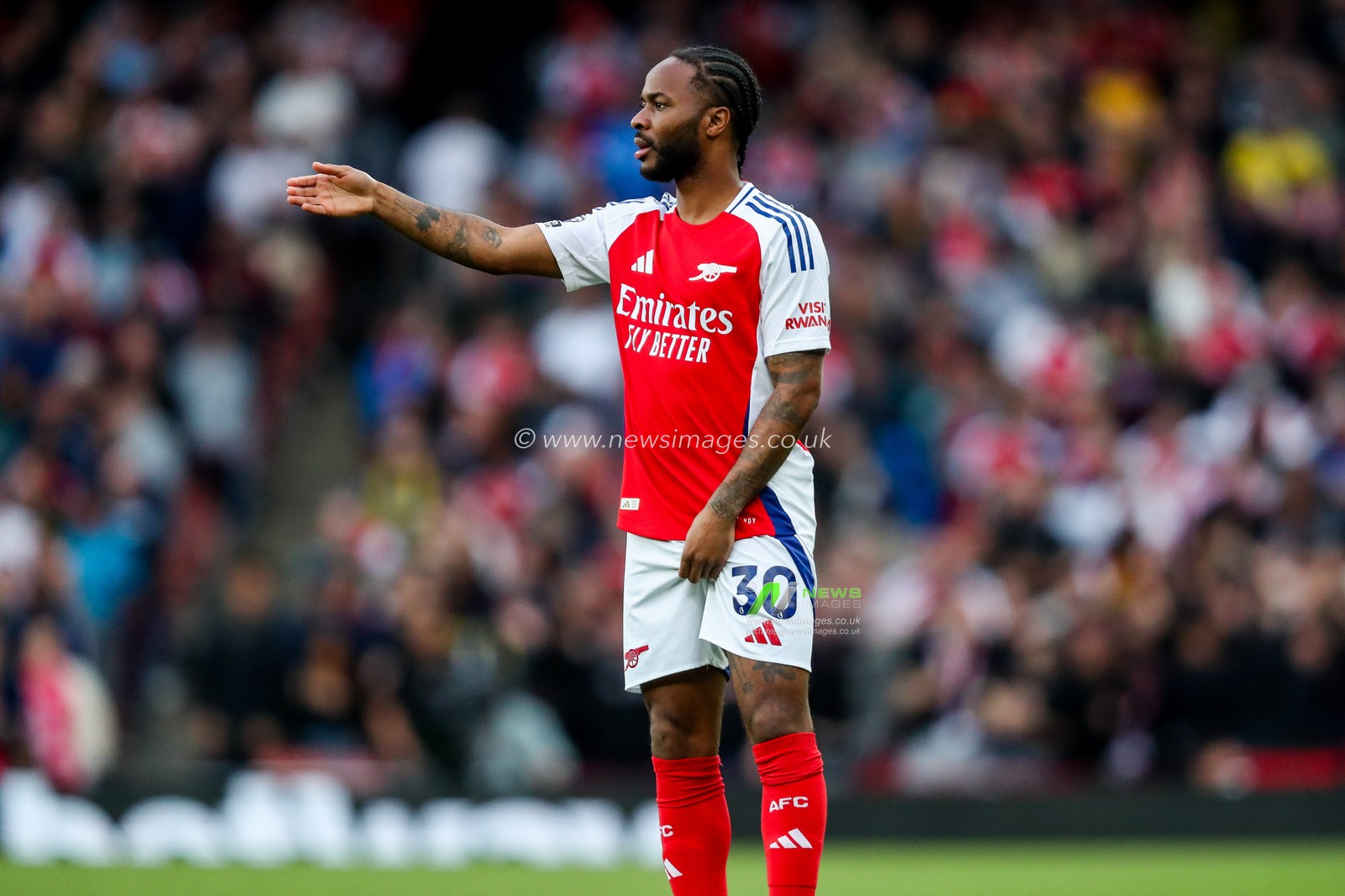 Raheem Sterling of Arsenal reacts during the Premier League match Arsenal vs Bournemouth at Emirates Stadium, London, United Kingdom, 3rd May 2025

(Photo by Izzy Poles/News Images)