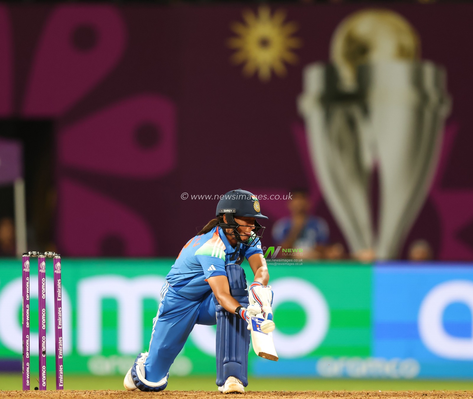 Harmanpreet Kaur (Captain) of India during the ICC Women's ODI Cricket World Cup Final 2025 session India Women vs South Africa Women at Dr. D.Y. Patil Sports Academy, Navi Mumbai, India, 2nd November 2025

(Photo by Shubhajit Roy Karmakar/News Images)
