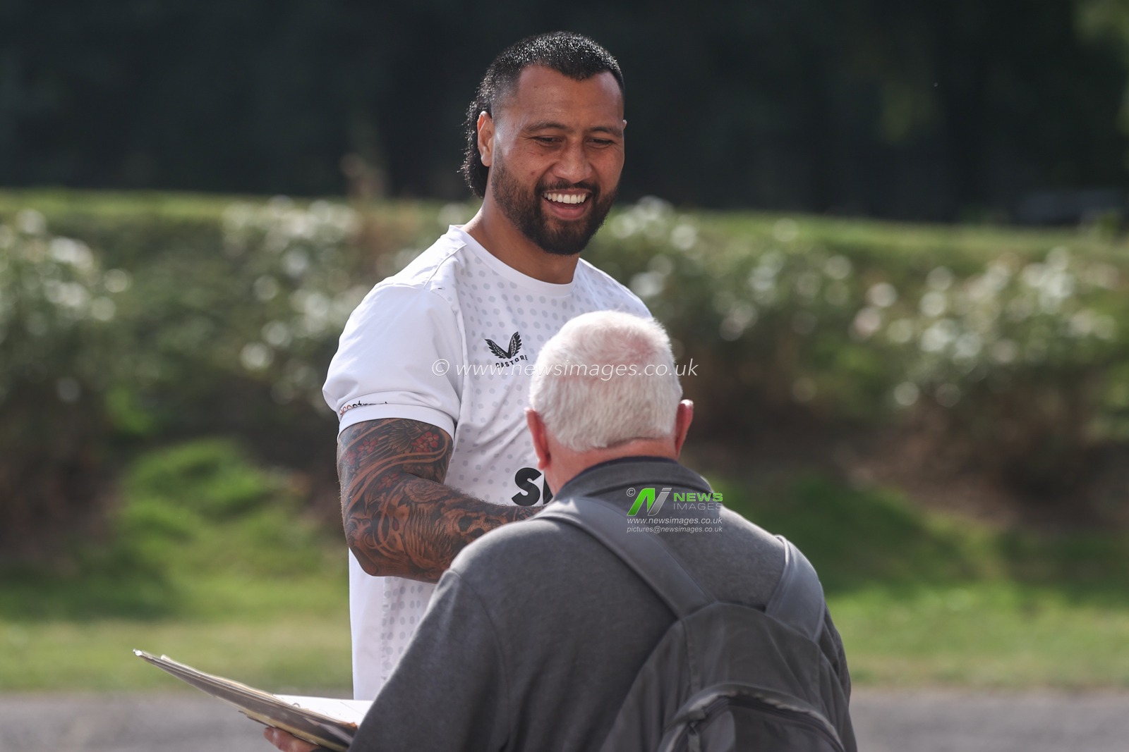 Ligi Sao of Hull FC arrives during the Betfred Super League Round 27 match Hull FC vs Catalans Dragons at MKM Stadium, Hull, United Kingdom, 21st September 2024

(Photo by Alfie Cosgrove/News Images)