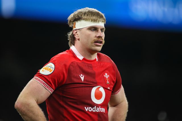 Aaron Wainwright of Wales during the Guinness Six Nations match Wales vs France at Principality Stadium, Cardiff, United Kingdom, 15th February 2026

(Photo by Andrew Lewis/News Images)