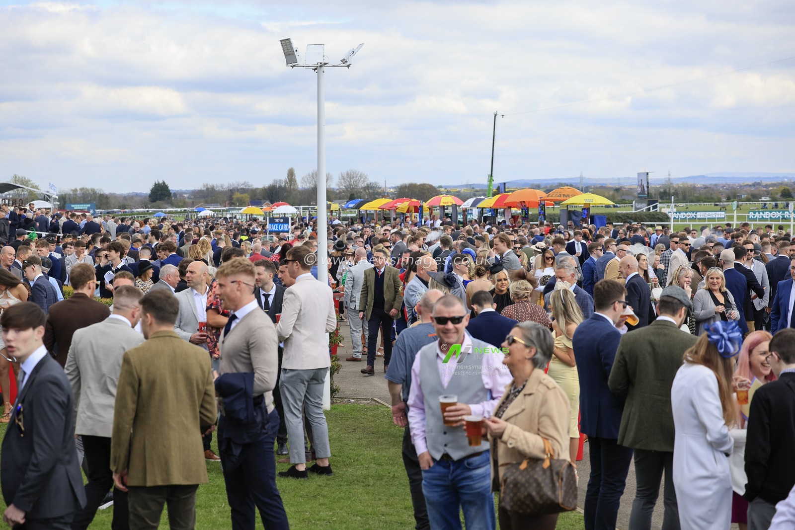 Racegoers on the concourse ahead of the first race at The Randox Grand National festival 2023 Grand National Day at Aintree Racecourse, Liverpool, United Kingdom, 15th April 2023

(Photo by Conor Molloy/News Images)
