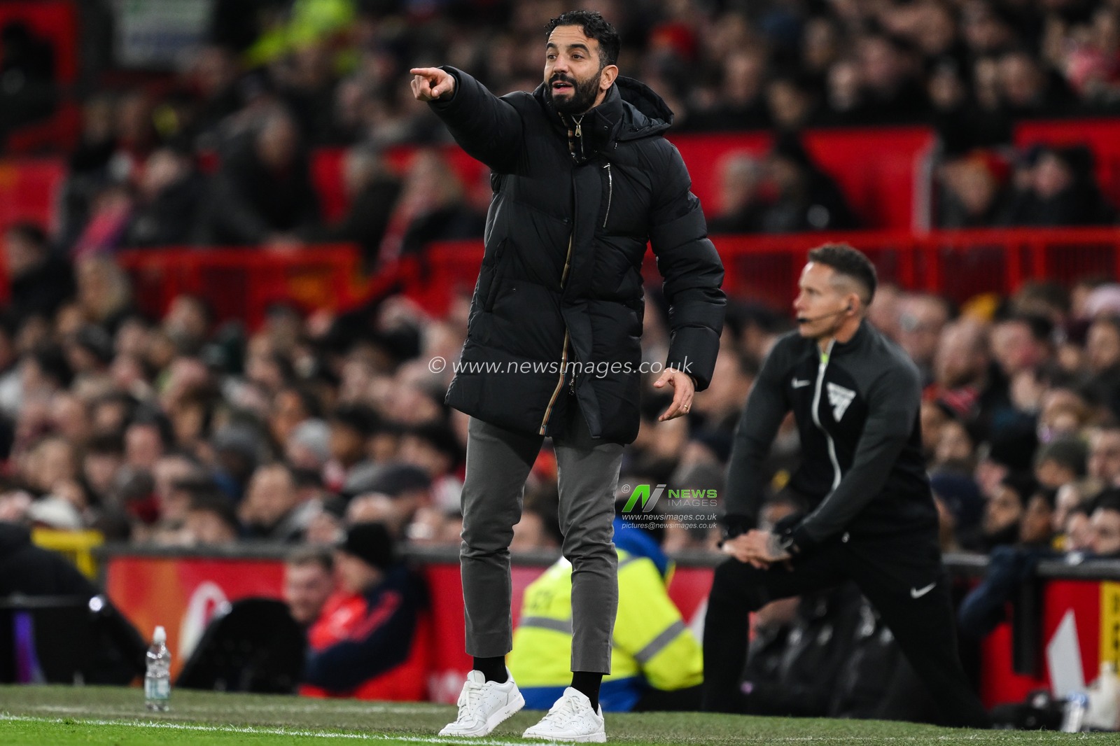 Ruben Amorim Manager of Manchester United gives his players instructions during the Premier League match Manchester United vs Newcastle United at Old Trafford, Manchester, United Kingdom, 30th December 2024

(Photo by Craig Thomas/News Images)