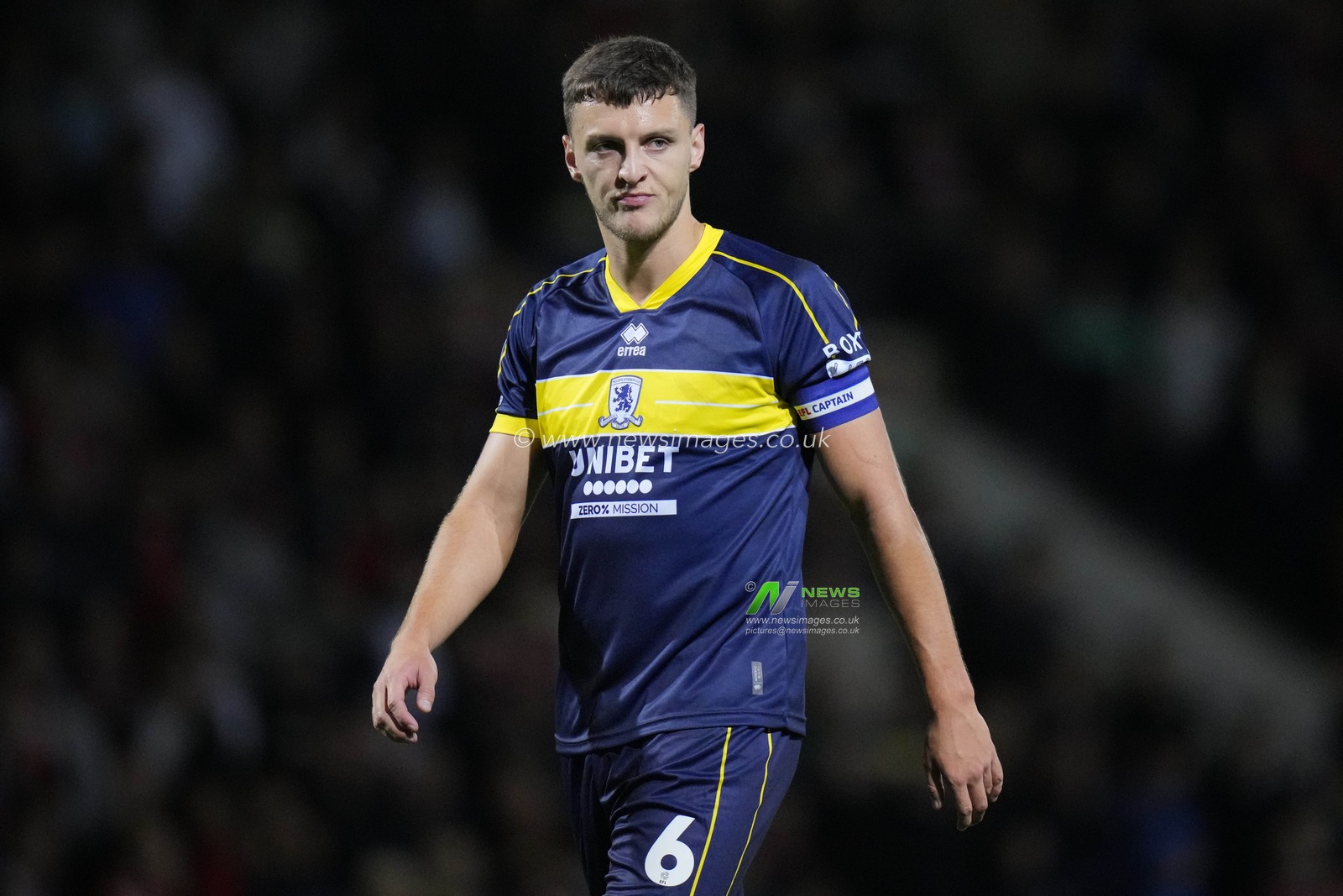 Dael Fry #6 of Middlesbrough during the Carabao Cup match Bradford City vs Middlesbrough at University of Bradford Stadium, Bradford, United Kingdom, 26th September 2023

(Photo by Steve Flynn/News Images)