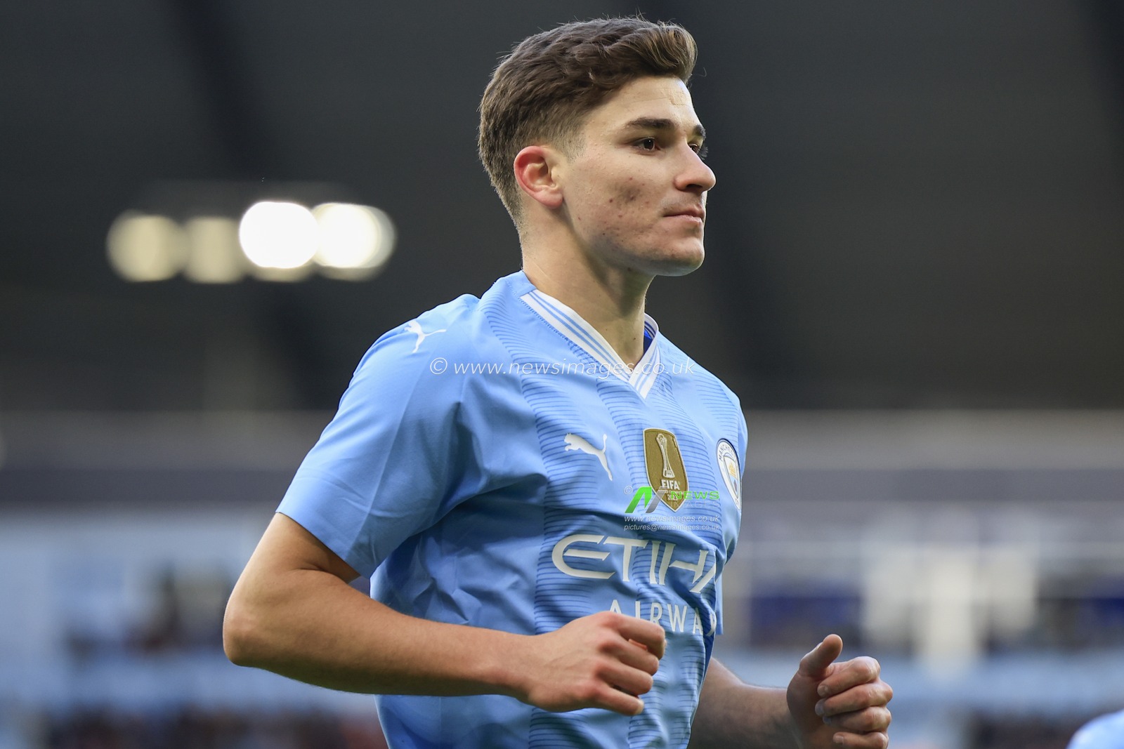 Julian Alvarez of Manchester City during the FA Cup Third Round match Manchester City vs Huddersfield Town at Etihad Stadium, Manchester, United Kingdom, 7th January 2024

(Photo by Conor Molloy/News Images)