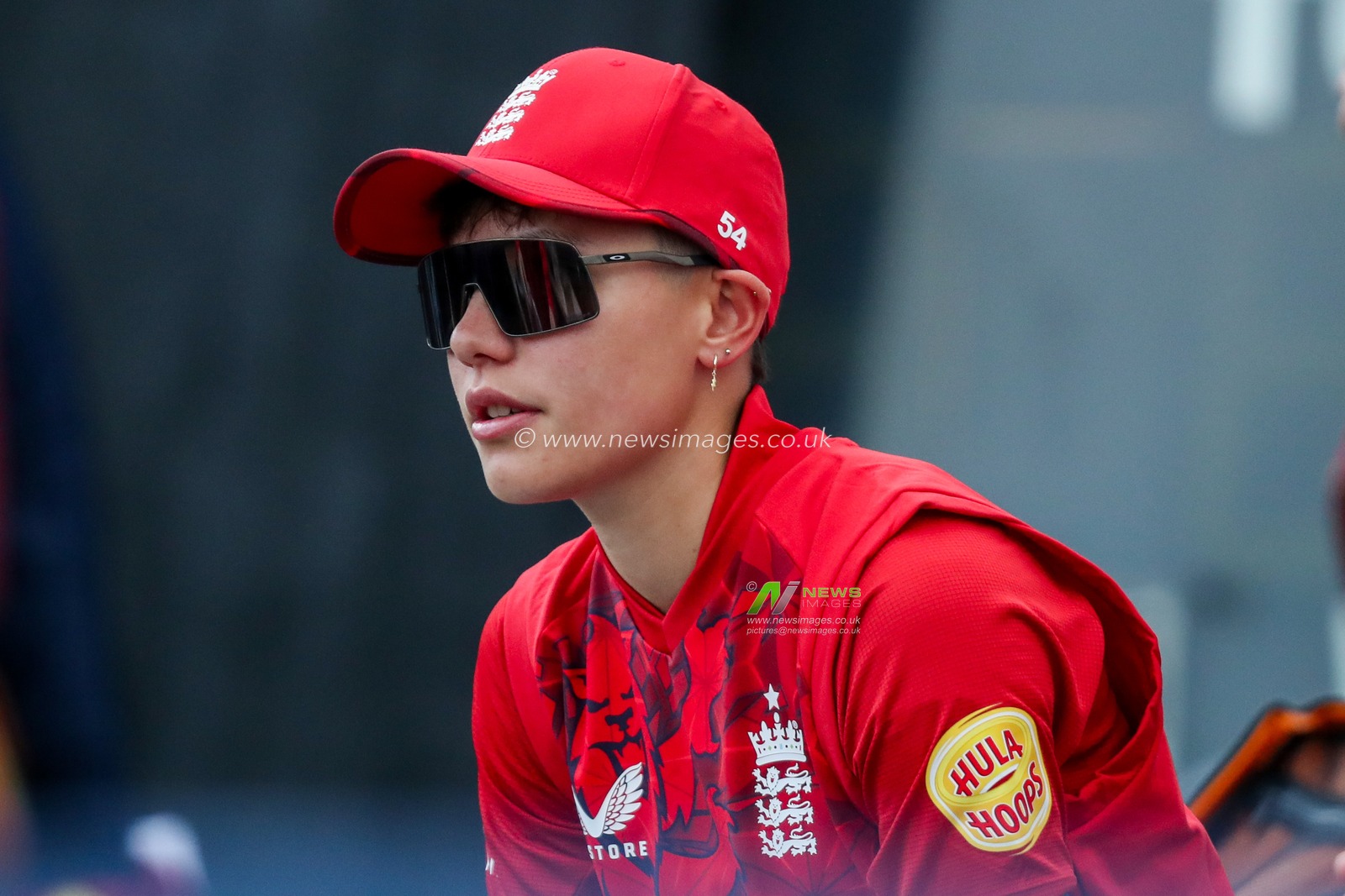 Issy Wong of England Women looks on prior to the 1st Vitality IT20 Series England Women v West Indies Women at The Spitfire Ground, Canterbury, United Kingdom, 21st May 2025

(Photo by Izzy Poles/News Images)
