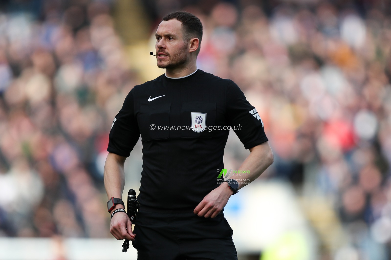 Match referee Leigh Doughty during the Sky Bet Championship match Blackburn Rovers vs Norwich City at Ewood Park, Blackburn, United Kingdom, 1st March 2025

(Photo by Jorge Horsted/News Images)
