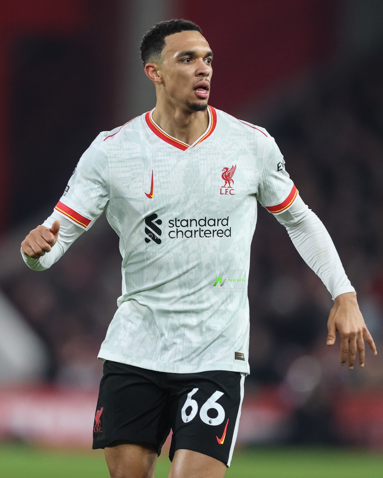 Trent Alexander-Arnold of Liverpool during the Premier League match Nottingham Forest vs Liverpool at City Ground, Nottingham, United Kingdom, 14th January 2025

(Photo by Alfie Cosgrove/News Images)