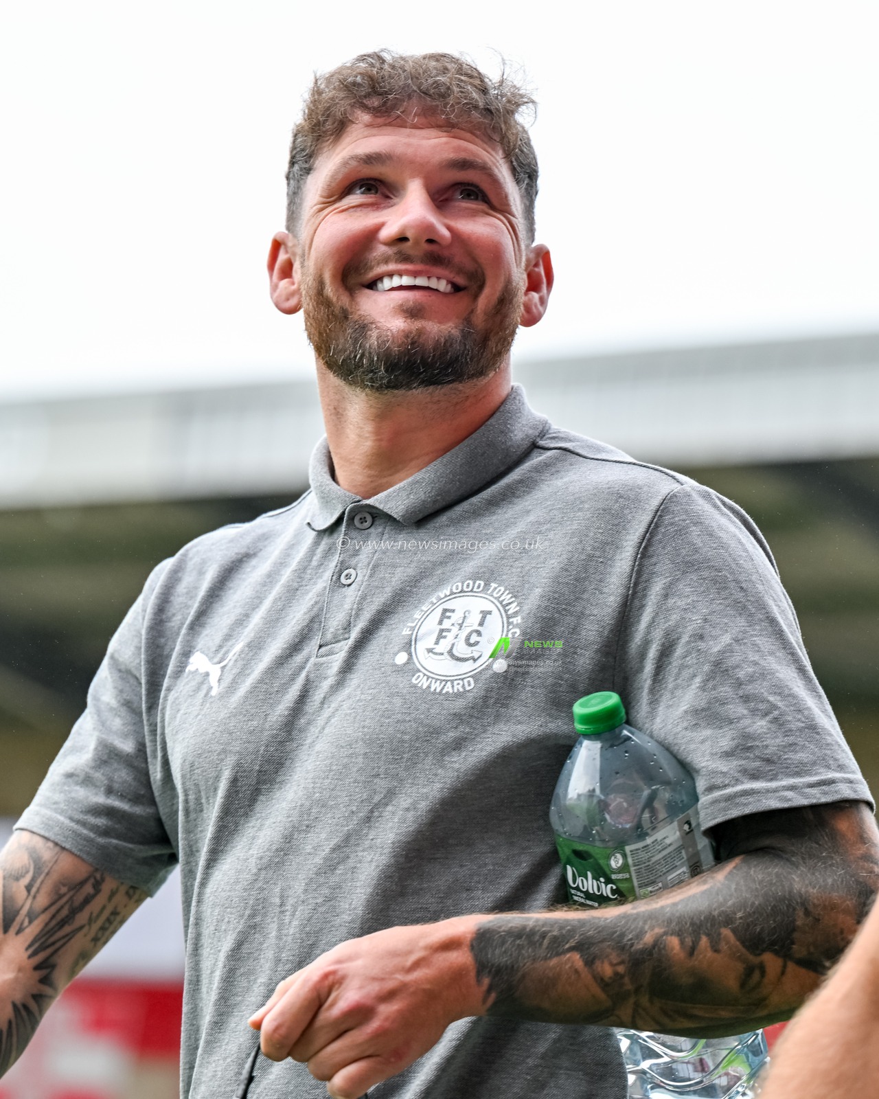James Norwood of Fleetwood Town walk in during the Sky Bet League 2 match Fleetwood Town vs Oldham Athletic at Highbury Stadium, Fleetwood, United Kingdom, 23rd August 2025

(Photo by Adam Gee/News Images)