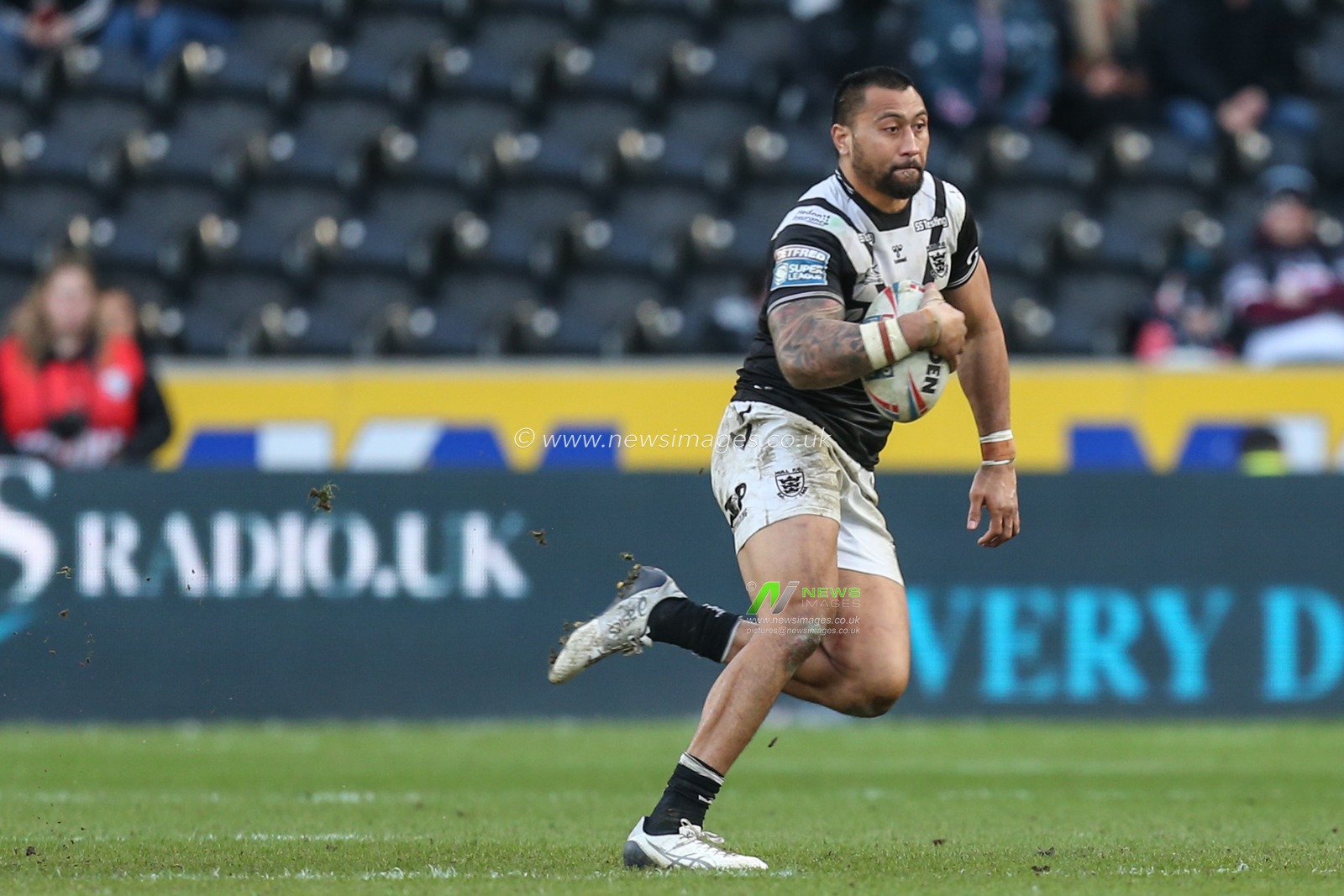 Ligi Sao #8 of Hull FC in action during the game
